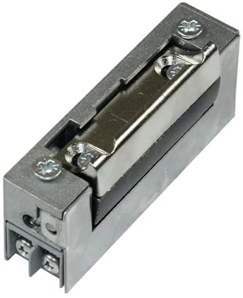 DENI Elektro-Türöffner 20141 schmale Bauweise, mit oder ohne Tagesentriegelung 6-12 V AC/DC, Arbeitstrom, DIN Links/Rechts verwendbar incl. SN-TEC Befestigungsschrauben (OHNE Tagesentriegelung)