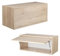 PLATAN ROOM Hängeschrank Schrank 60 cm 80 xm 100 cm Küchen-Klapphängeschrank für Bad, Flur, Wohnzimmer Wandschrank (Sonoma Eiche, 80 x 35 x 35)