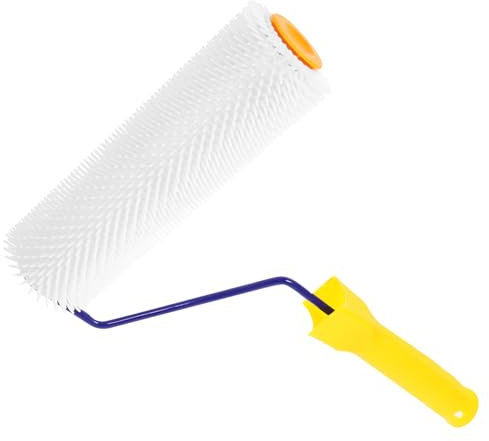 Yardenfun 1Pieza Rodillo con Púas Autonivelantes Cepillo Ergonómico Pintura Epoxy Shedding Pelusa Altura de Púas