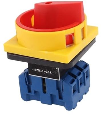 1 pz SZD11-25A/32A/40A/63A/80A/100A AC 600V ON/OFF 2 posizioni interruttore di commutazione a camme rotanti trifase(80A)