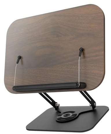 AMISENK Piattaforma per notebook sicura e stabile Supporto pieghevole e girevole per laptop/tablet per una gestione efficiente degli spazi di lavoro Supporto per tablet girevole
