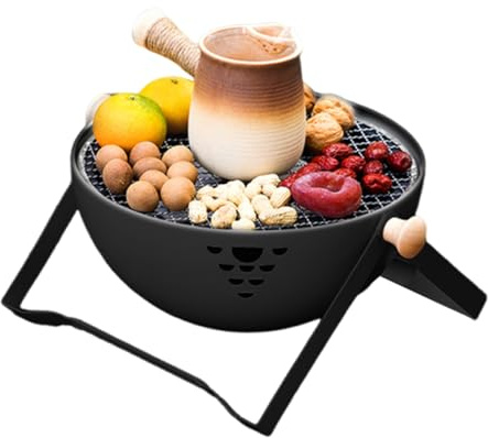 Grillkol, bärbar och hopfällbar grillugn - för trädgårdsbord, camping, resor, picknick, grill, tematlagning, eld - för camping resor picknick köttmatlagning stekt t