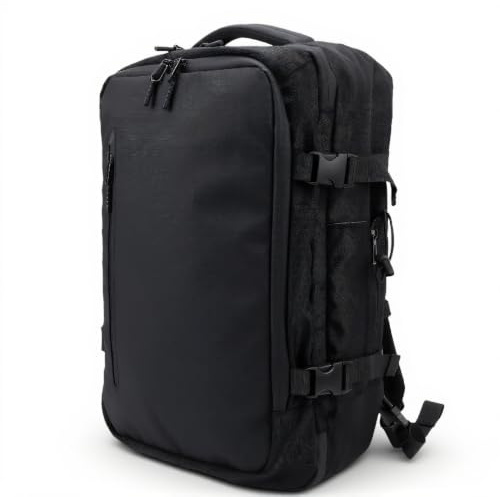 OPPWONG Vakuumkompressionsryggsäck 22L Expanderbar med Inbyggd Luftpump för Resor, Arbete, Universitet, Laptop, Företag, Handbagage, Dagsryggsäck