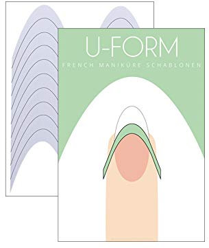 French Maniküre Schablone U-Form - French Nail Smile Line - 30er Pack