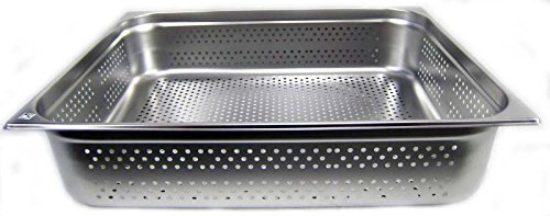 airbrush-city GN 2/1 Gastronormbehälter GN-Behälter Edelstahl 43,4 Liter Tiefe 150mm GELOCHT