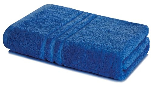 Lavea® Asciugamano Bagno 80x200 cm in Spugna 100% Cotone Morbido e Assorbente – Perfetto come Asciugamano Doccia Grande e come Asciugamano Palestra – Blu royal