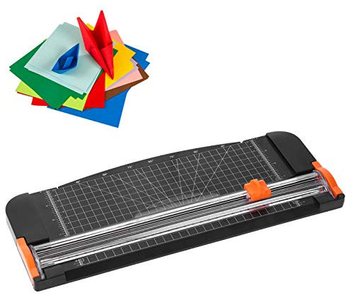Papperstrimmer, liten pappersskärare och trimmer scrapbooking-verktyg, för A2, A3, A4, A5-storlek papper, foton, etiketter, kort, etc.
