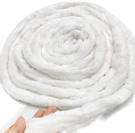 Beauty Bobine de coton épais pour manucure et salon Blanc pur 200 g