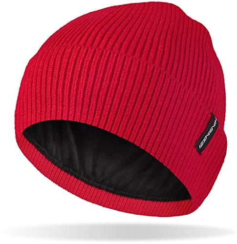 HASAGEI Berretto Uomo e Donna, Berretto Invernale con Fodera in Pile, Cappello Lavorato a Maglia, Berretto Termico, Unisex, per Sport all'Aria Aperta, Viaggi, Sci, Corsa, Ciclismo, Feste
