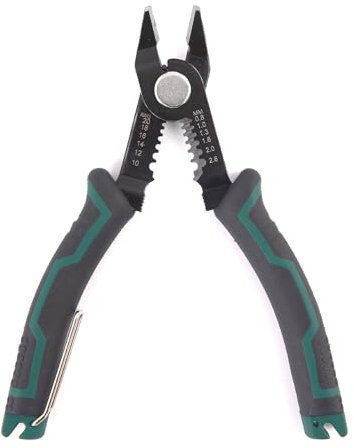 Jetisva Precision Wire Strippers Electrical Side Wire Cutters Heavy Duty Small Cable Cutters Flush Cutting Pliers Cable Snips with Anti-Slip Handle and Spring for 10-20 AWG Stranded Copper Craft