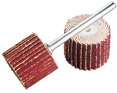 BomDog Mola, 10 Pezzi Di Tela Smeriglio 240# Carta Vetrata Abrasiva 10 Mm Spazzole Lamellari per Disco per la Lavorazione Del Legno con 1 Mandrino