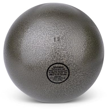 HAEST Vinex Palla da Lancio per Competizione e Allenamento - 15 kg - Equilibrio Ottimale - Atletica Leggera - Tutti i Pesi da Competizione - Ghisa