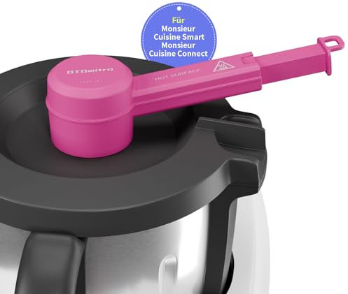 OTOmitra Dampfumleiter für Monsieur Cuisine Connect und Smart, BPA-freier Dampfableiter, Dampfumleitung für MCC und MCS, Umleitung Zubehör Aufsatz Schutz Küchen Hängeschränke - Rosa