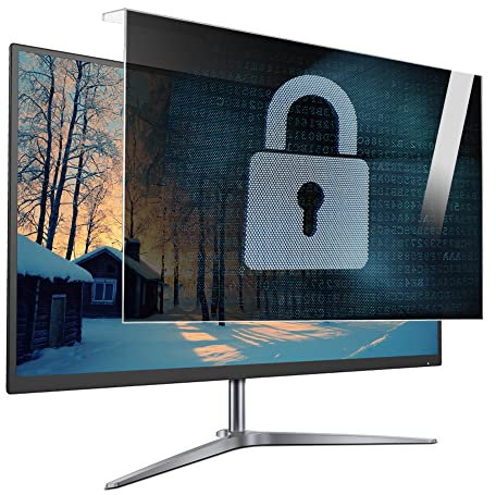 SnamicE Monitor Hanging Privacy Screen Filter, Anti Glare Blue Light Eye Protection Film, 17-32 Inch, for Hospital, Office,19in 425x277mm