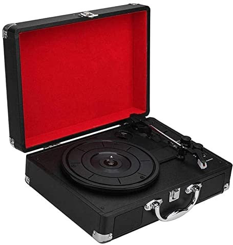SGKOMN Tocadiscos Retro, gramófono, Tocadiscos gramófono Vintage Retro, Tocadiscos Vintage de 3 velocidades, Tocadiscos Mob