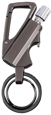Keychain Lighter Match Strike, Reusable Waterproof Windproof Permanent Strike Anywhere, With Multitool Bottle Opener, For Outdoor Hikers Campers