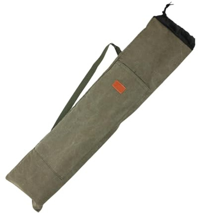 Amagogo Borsa Porta Canne da Pesca Custodia Protettiva Pesca Sacca Porta Accessori Tracolla Morbida Tela Impermeabile Resistente Pratica Adatta a Escursioni C, Verde 140cm