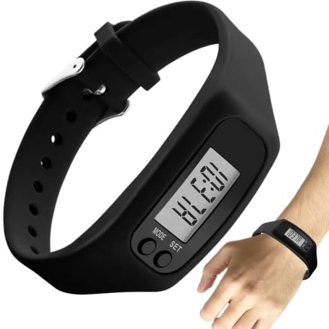 Step Watch – ingen app ingen telefon krävs bildskärm – stor skärm klocka med stegräknare – för promenader löpning jogging vandring park gym fitness daglig resependling senior