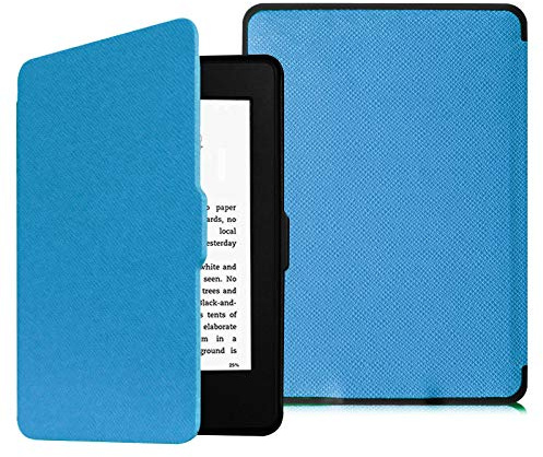 Fintie Hülle für 6 Kindle Paperwhite 2012-2017 (Modellnummer: EY21, DP75SDI) - Schutzhülle mit Auto Sleep/Wake (Nicht GEEIGNET für wasserfest Kindle Paperwhite 10./ 11. Generation), Blau