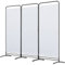 Angel Living Paravent 3 Teilig Klappbar Raumteiler Freistehend Sichtschutzwand Raumteiler Stellwand Trennwand Sichtschutz für Büros, Balkon,Schlafzimmer,Außengarten,243cm x 180cm Weiß