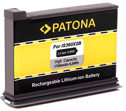 PATONA Akku IS360X2B (1700mAh) kompatibel mit Insta 360 One X2 360° Kamera