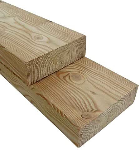 Gartenwelt Riegelsberger Terrassendielen 40x120 mm Länge 120 cm Lärche 4-seitig glatt Glattkantbohlen