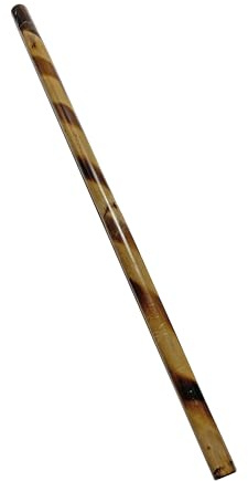 TEKKA BUDO Escrima Stock - Rattan Trainingsstick 65 cm - Brandmuster Spirale - Holz Kurzstock Arnis Kali Kampfsport