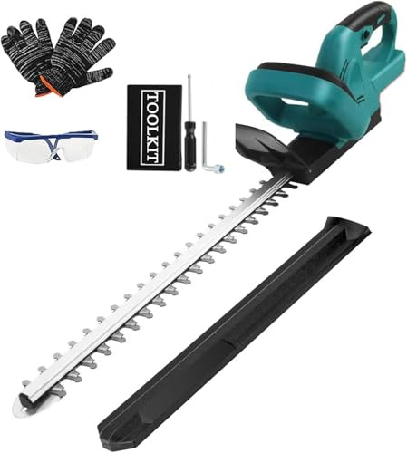 Akku Heckenschere für Makita 18V Batterien,Heckenschere Elektrisch mit 51 cm Schnittlänge, 20 mm Zahnabstand, Heckenschneider mit ergonomischem Griff und Anschlagschutz (ohne Akku und Ladegerät)