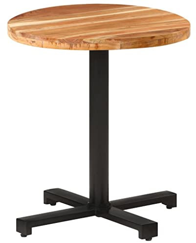 Woonisher Bistrotisch Rund Ø70x75 cm Akazie Massivholz