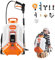 VEVOR Akku-Drucksprüher, 16 L elektrisches Sprühgerät, 2 Stäbe & 8 Düsen, einstellbar 0–6 bar, 4 Stunden Laufzeit, tragbare Rucksacksprühgerät für Hof & Garten zum Jäten, Sprühen und Reinigen