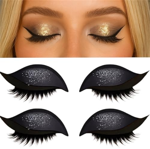 Eye Make Up - Adesivo per ciglia con ombretto integrato per il glamour istantaneo, senza ciglia finte.