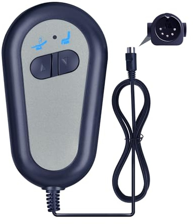 GOUYESHO Télécommande de rechange pour fauteuil inclinable 2 boutons 5 broches pour fauteuil inclinable électrique et fauteuil de relevage