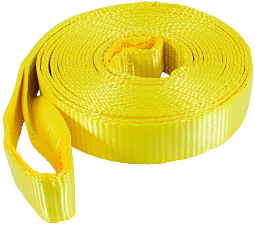 KEEPER Tow Strap - 2 x 30' Recovery and Towing Rope, 20,000 lbs Break Strength - Ideal for Cars, Trucks, and Light-Duty Vehicles