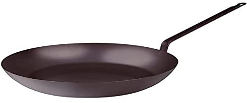 Pentole Agnelli, COFE3006T40, Padella Lionese Leggera, Ferro, Nero