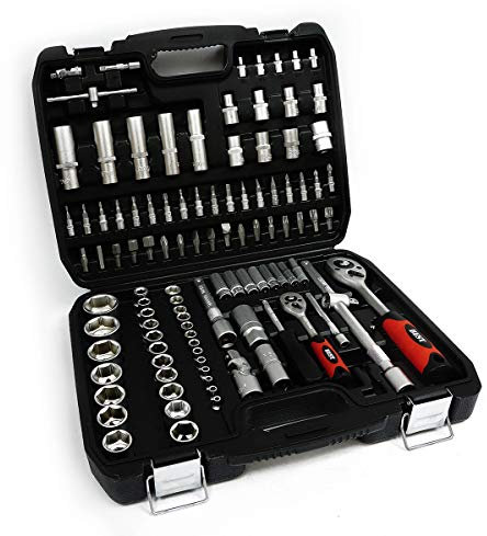 Steckschlüssel Satz Ratschenkasten Nusskasten Werkzeug Koffer Nüsse (108tlg-N)