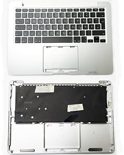 Palmrest TopCase DE tangentbord med bakgrundsbelysning för MacBook Pro 13 tum A1425 retina