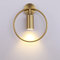 KRIPINC Wandleuchte Innen aus Eisen, Wandlampe Rund, GU10 180 Grad Rotation Wandlampe, Wandlampe Industrial, Retro Wandlampe, Wandlampe Vintage für Wohnzimmer Schlafzimmer Nachttisch (Gold)