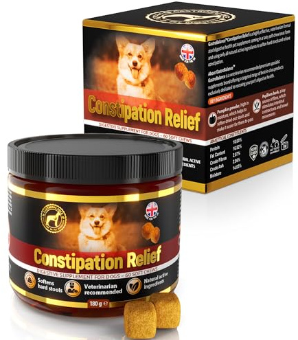 GastroBalance linderung verstopfung beim Hund – 60 weichen kausnacks abführmittel für Hunde 100% natürliche Wirkstoffe (English)