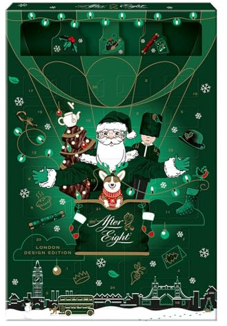 AFTER EIGHT Calendario Avvento 2025 Personaggi di Cioccolato Fondente ripieno alla Menta 199g