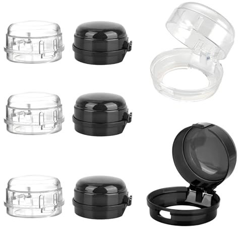 TTXSWJX Lot de 8 couvercles de sécurité pour boutons de cuisinière à gaz, protection enfant pour four, cuisinière à gaz, cuisinière à gaz