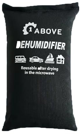 1Above 500g Reusable, Microwaveable Car Interior Dehumidifier Bag - to Prevent Damp, Moisture, and Condensation- Ideal for Car, Boat, Caravan and Home