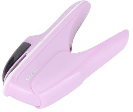 ABS No Staple Stapling Machine Book Paper Staple Stapler Binding Hand Tool Professional Accessories for Use (Purple)