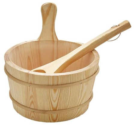 Grande secchio per sauna – contenitore universale per acqua spa, secchio multiuso, manico ergonomico, accessori per bagno turco durevole | per casa, hotel, casa, appartamento, bagno, sauna, bagno, S