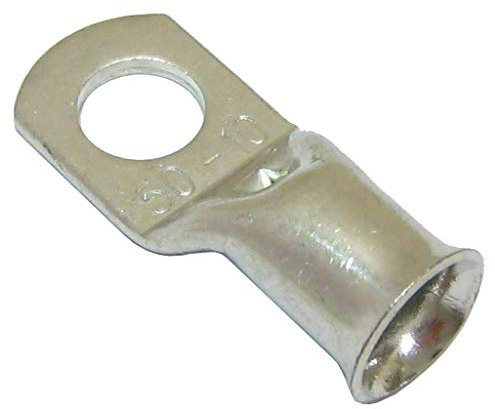 All Trade Direct 6 Copper Tube 50Mm X 10Mm Lug Battery Starter Cable Welding Crimp Terminal Ring