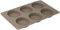 CREALYS 513007 Moule à 6 Tartelettes en Silicone Candy Gris 29 x 17 x 2 cm