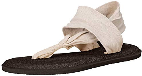 Sanuk Damen Yoga Sling 2 Metallic Sandale, Rose Gold, 35.5 EU