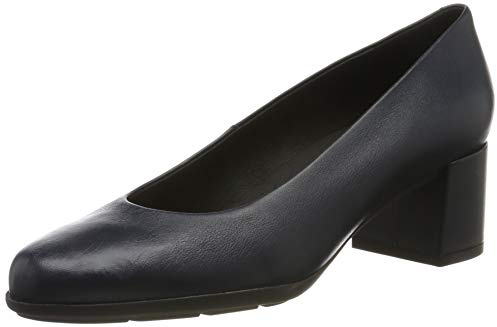 Geox D New ANNYA Mid A, Zapatos con Tacón para Mujer, Azul (Navy C4002), 36,5 EU