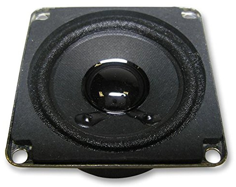 Speaker, Full Range, 2 8W 4Ohm, 20Khz, 150Hz, 4Ohm, Power Rating RMS 2W, Transducer Function Speaker, Behind Panel Depth 25mm, Cone Size 2 (50mm), 25mm, External Length/Height 50mm, 50mm, Height 5