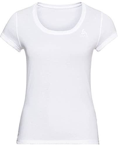 Odlo Unterhemd Damen Kurzarm Active F-Dry Light I Funktionsshirt I Funktionsunterwäsche Kurzarm Sportunterhemd I Damen