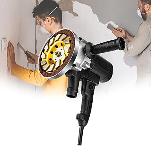 ZhiLianZhao Macchina Piallatrice della Parete Elettrica, Piallatrice per Muri Nessun Angolo Morto, Testa di Taglio Diamantata Dura, Forte Dissipazione del Calore, 6 Livelli Regolabili